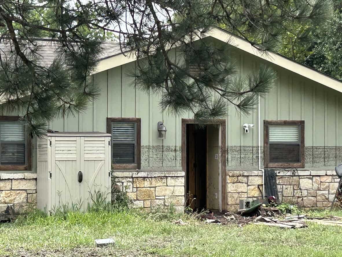 flood damage in hunt, texas