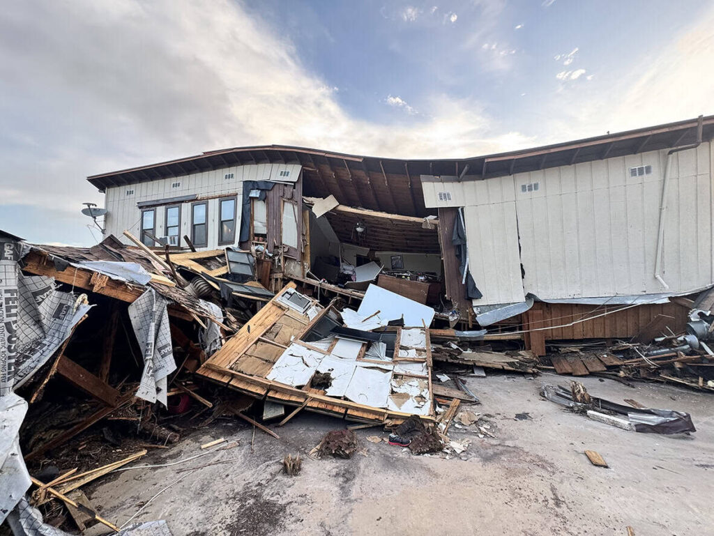flood damage in hunt, texas